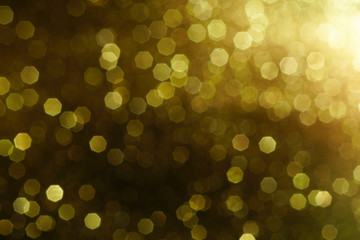 gold and white glitter abstract bokeh background Christmas	