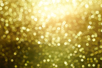gold and white glitter abstract bokeh background Christmas	
