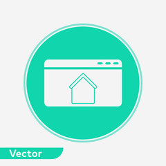 Website vector icon sign symbol
