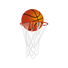 Fototapeta na wymiar Basketball hoop and ball. Sport. Vector illustration. EPS 10.