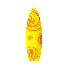 Surfboard. Surfing. Colorful illustration. Vector illustration. EPS 10.