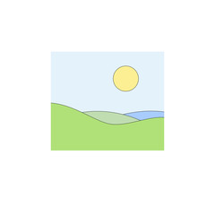 Simple landscape illustration