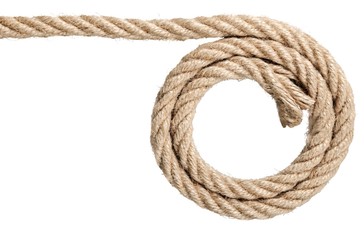 Figures and a loop of rope rough