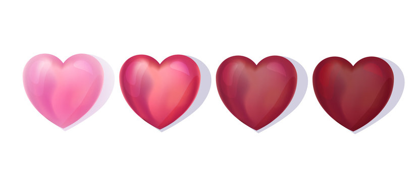 Valentine's day chocolate hearts