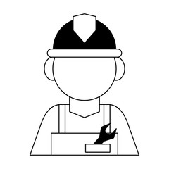 Worker with helmet avatar