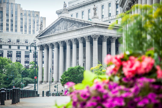  New York City Supreme Court, civil Branch of the Supreme Court of the State of New York during summer daytime