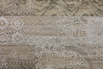 abstract geometric mosaic pattern, ceramic tile