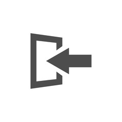 Exit icon graphic design template vector