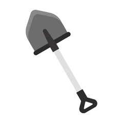 Shovel. White background. Vector illustration. EPS 10.