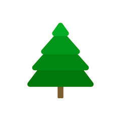 Fototapeta premium Spruce. Plant. Tree. Logo of the Christmas tree. Vector illustration. EPS 10.