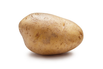 Fototapeta Young potato isolated on white background obraz