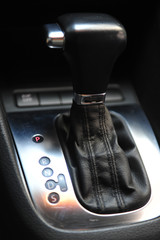 Fototapeta na wymiar controls near the steering wheel in a modern car