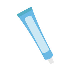 Tube toothpaste isolated on white background. Vector illustration. EPS 10.