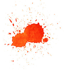 Colorful abstract watercolor texture with splashes and spatters. Modern creative watercolor background for trendy design.