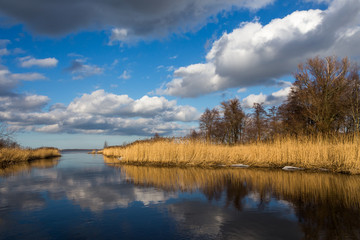 Jezioro Łebsko w Słowińskim Parku Narodowym. 