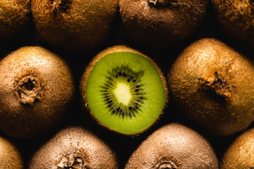 Kiwi Fruit flatlay background
