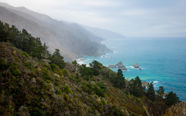 Fototapeta na wymiar Rugged california Coastline