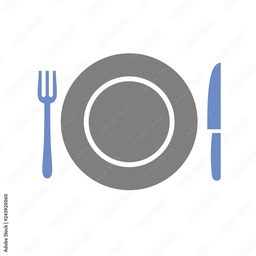 Poster dish icon on white background for graphic and web design, modern simple vector sign. internet concep