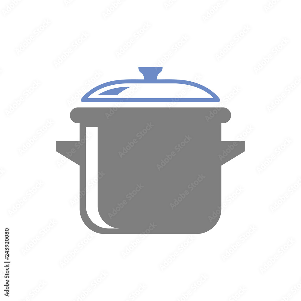 Poster saucepan icon on white background for graphic and web design, modern simple vector sign. internet co