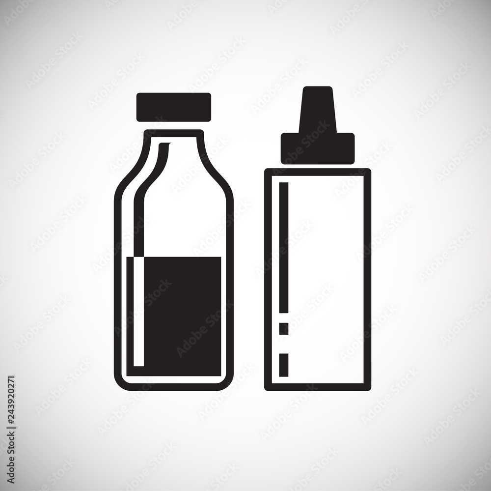Poster sauce icon on white background for graphic and web design, modern simple vector sign. internet conce