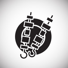 BBQ icon on white background for graphic and web design, Modern simple vector sign. Internet concept. Trendy symbol for website design web button or mobile app