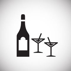 Beverage icon on white background for graphic and web design, Modern simple vector sign. Internet concept. Trendy symbol for website design web button or mobile app