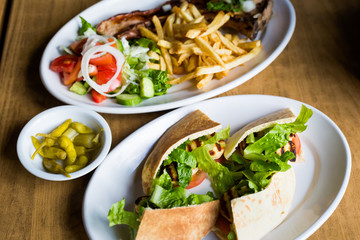 Traditional cypriot food set Cyprus