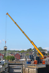 Crane working on Exeter Quay