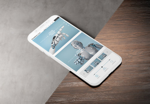White Smartphone Mockup