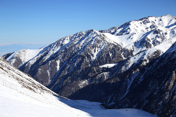 Fototapeta na wymiar Ski resort Chimbulak
