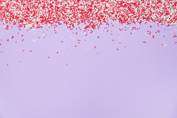 Red and white sprinkles