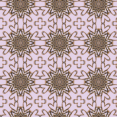 Seamless floral pattern with a variety of floral motifs.