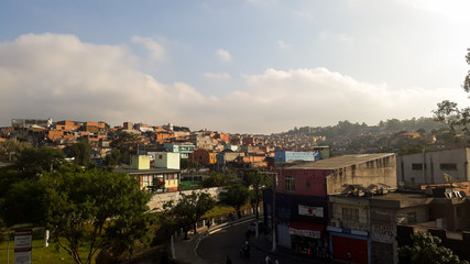 Fototapeta premium panoramic view of the city