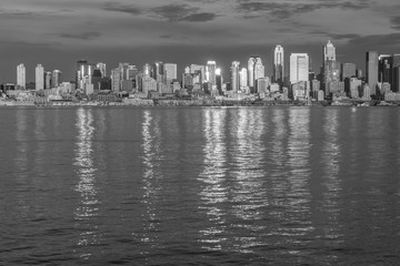 Fototapeta na wymiar Shining Seattle Reflections 2