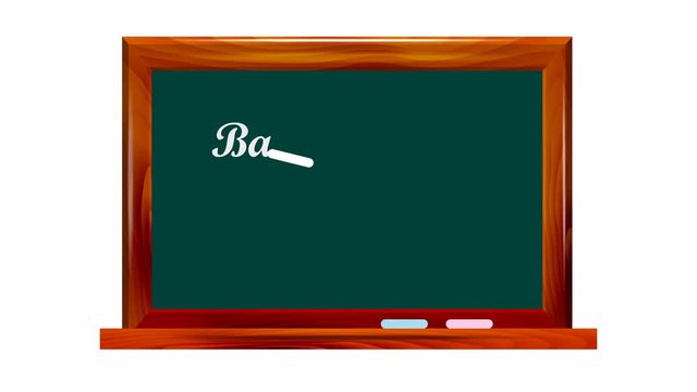 School dark green chalkboard on white background with the words Back to school !