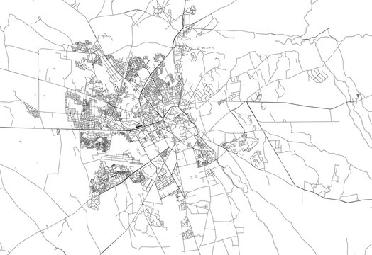 Area map of Marrakech, Morocco