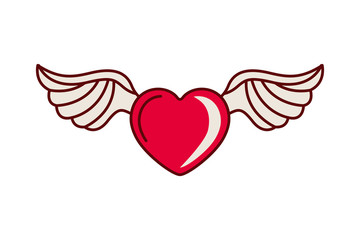 love card with hearts isolated icon