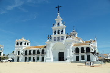 Famous Rocio church in Huelva, Andalucia, Spain