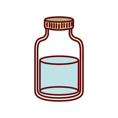 transparent jar isolated icon