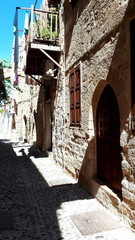Rhodes town is a walled city It is a maze of narrow streets and alleyways delightful to wander around 