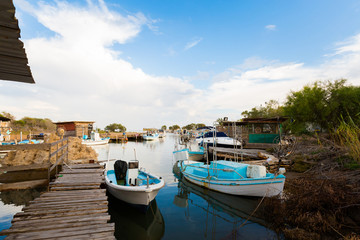 Fototapeta na wymiar Potamos fishing village on Cyprus