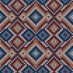 Knitted seamless abstract pattern