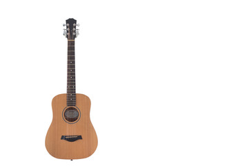 Guitar on white background.