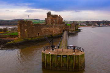 Blackness castle at coast Firth of Forth in Sotland