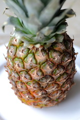 pineapple on background