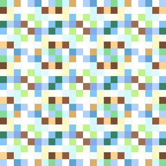 Seamless pattern background from a variety of multicolored squares.