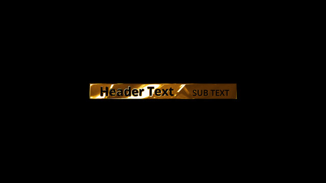 Metallic Gold Title