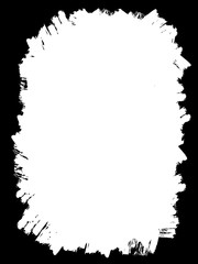 Abstract Decorative Black & White Edge. Type Text Inside, Use as Overlay or for Layer Mask