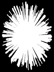 Obraz premium Abstract Decorative Black & White Edge. Type Text Inside, Use as Overlay or for Layer Mask