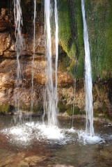 Waterfall Dzhur-Dzhur. Autumn in the Crimea. Travels. Golden autumn